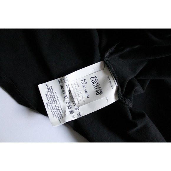 Versace Jeans Couture Black Cutout Front Mini Dress Size 8 - Picture 10 of 11